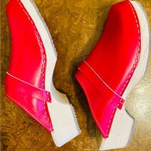 Lotta from Stockholm Clogs, Red Size 41